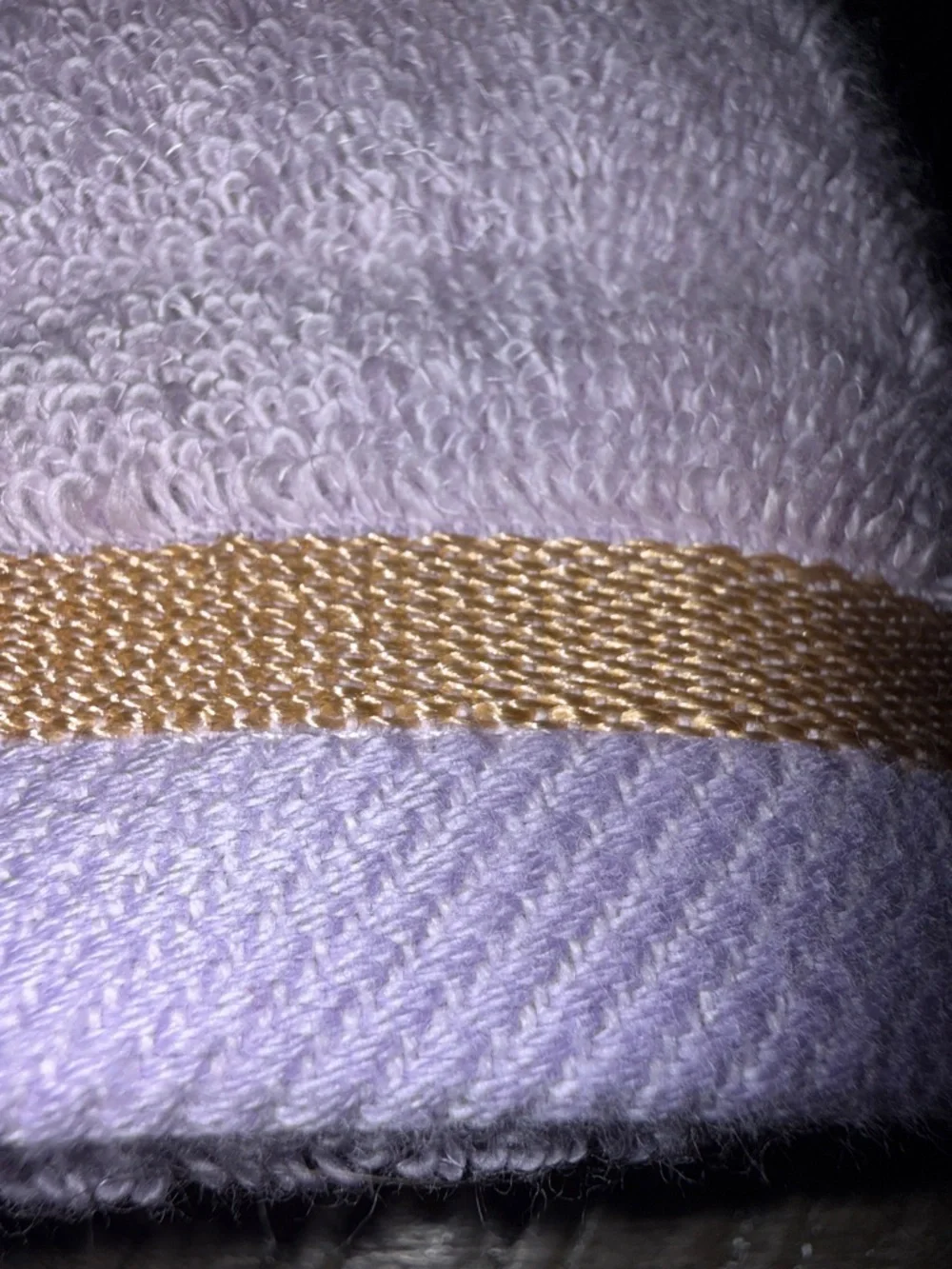 Juicy Couture Lavender Hand Towels with Gold Accent - New